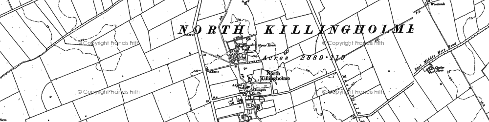 Old map of North Killingholme in 1906