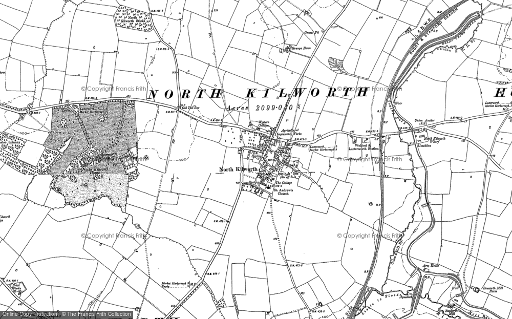 Old Map of North Kilworth, 1885 - 1899 in 1885