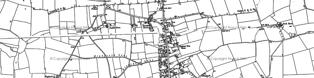 Old map of North Lopham in 1903
