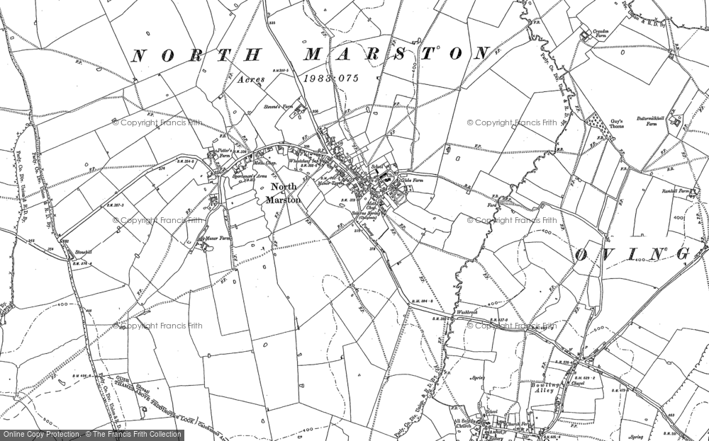 Old Map of North Marston, 1898 in 1898