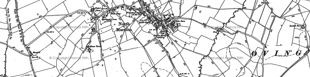 Old map of North Marston in 1898