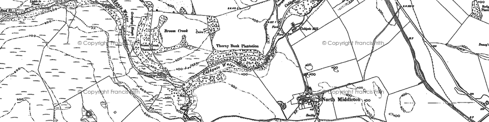 Old map of Haugh Head in 1896