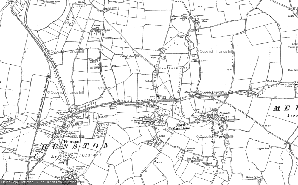 Old Map of North Mundham, 1873 - 1909 in 1873