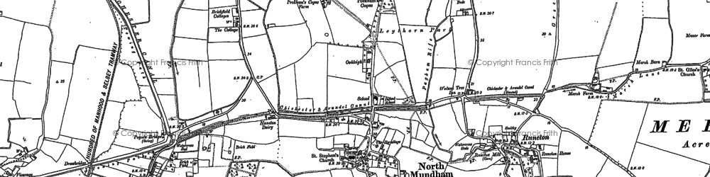 Old map of North Mundham in 1873