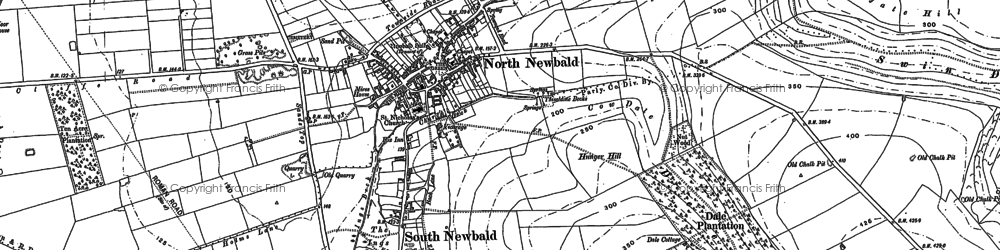 Old map of North Newbald in 1889