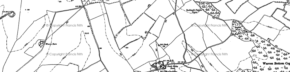 Old map of North Oakley in 1894