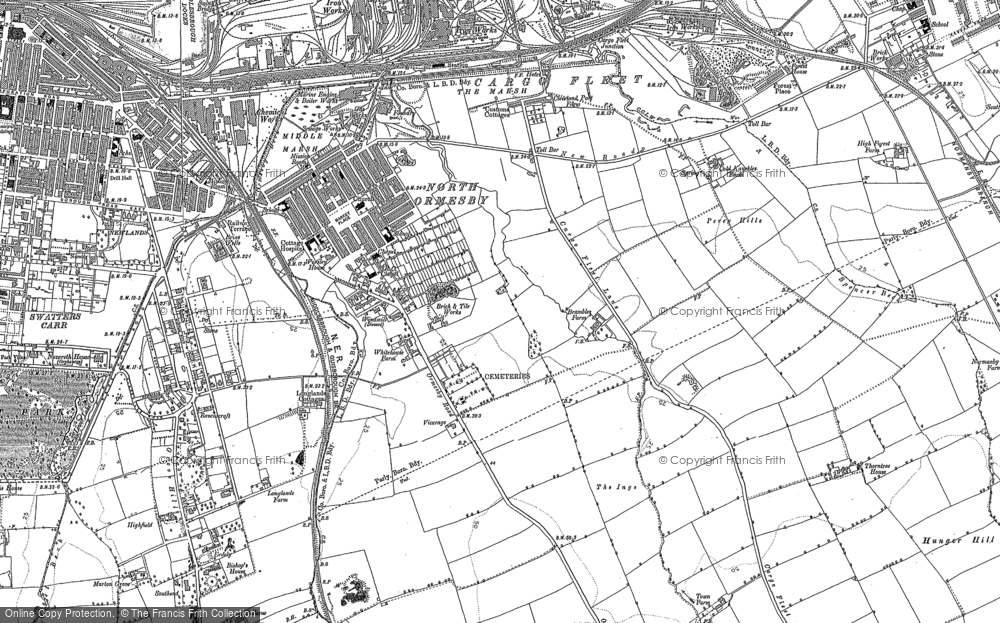 Old Map of North Ormesby, 1893 - 1913 in 1893
