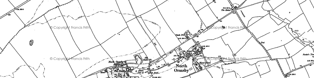 Old map of North Ormsby in 1887