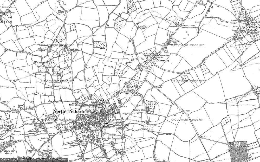 Old Map of North Petherton, 1887 in 1887