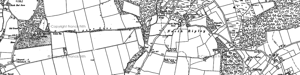 Old map of North Ripley in 1896