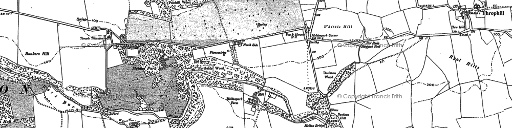 Old map of Buckshaw in 1896