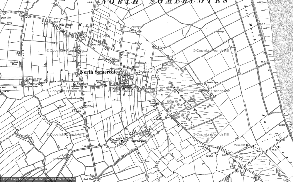 Old Map of North Somercotes, 1888 - 1905 in 1888