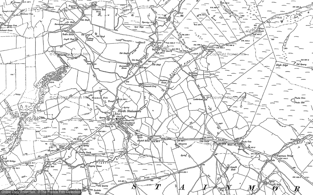 Old Map of North Stainmore, 1897 - 1913 in 1897