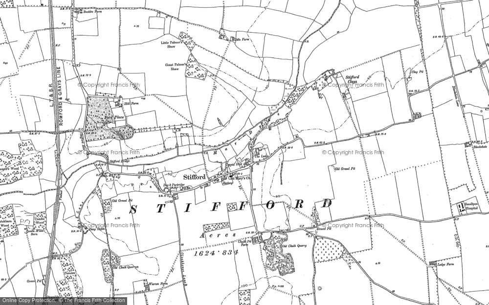 Old Map of North Stifford, 1895 in 1895