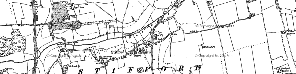 Old map of North Stifford in 1895