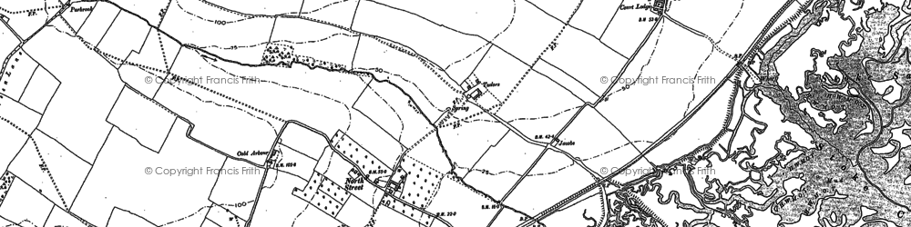 Old map of Tunbridge Hill in 1896