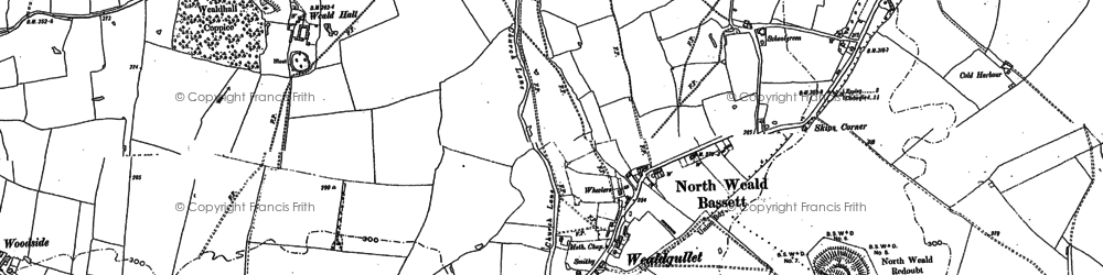 Old map of Tyler's Green in 1895