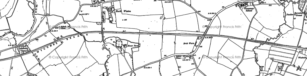 Old map of North Weston in 1919