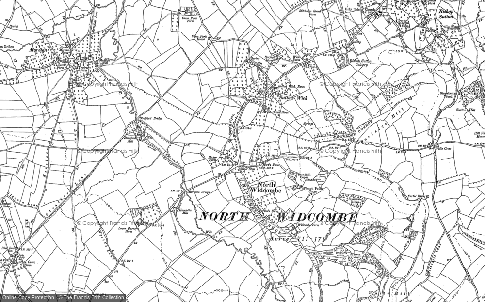 Old Map of North Widcombe, 1883 - 1884 in 1883