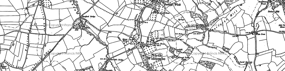 Old map of North Widcombe in 1883