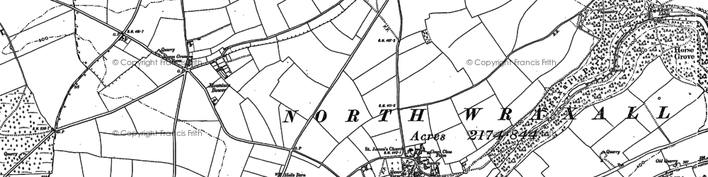 Old map of Mountain Bower in 1920