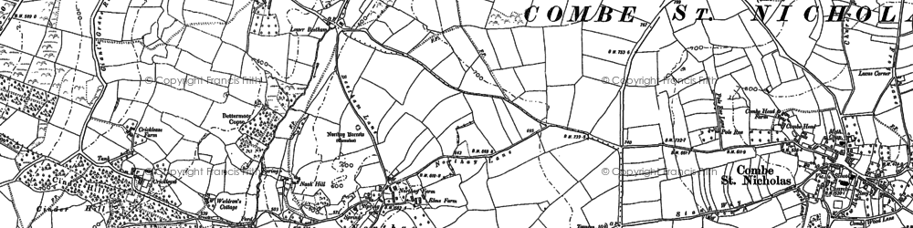 Old map of Northay in 1901