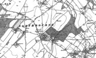 Old Map of Northbourne, 1872 - 1897