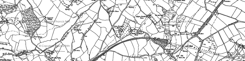 Old map of Northcote in 1887