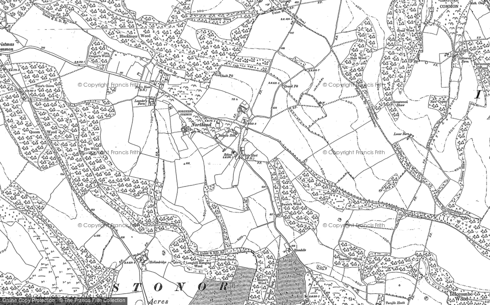 Old Map of Northend, 1897 - 1919 in 1897
