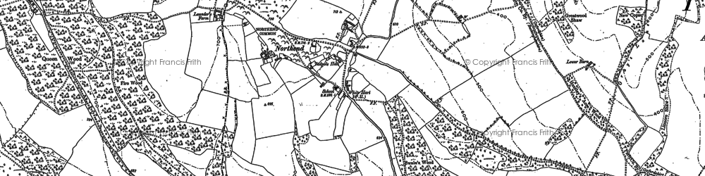 Old map of Blackmoor Wood in 1897