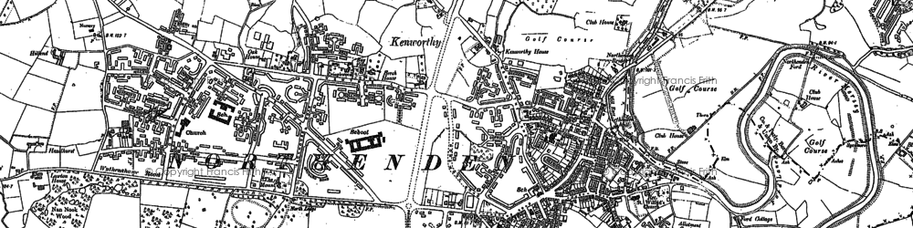 Old map of Northenden in 1897