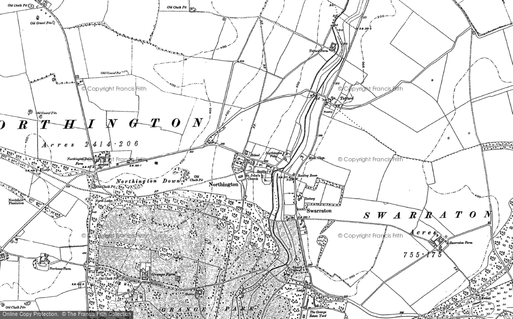 Old Map of Northington, 1894 in 1894