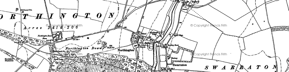 Old map of Totford in 1894