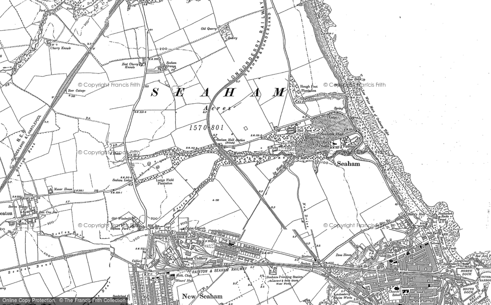 Old Map of Northlea, 1914 in 1914