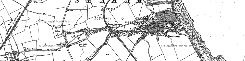 Old map of Northlea in 1914