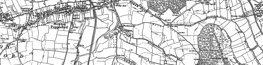 Old map of Bridge End in 1888