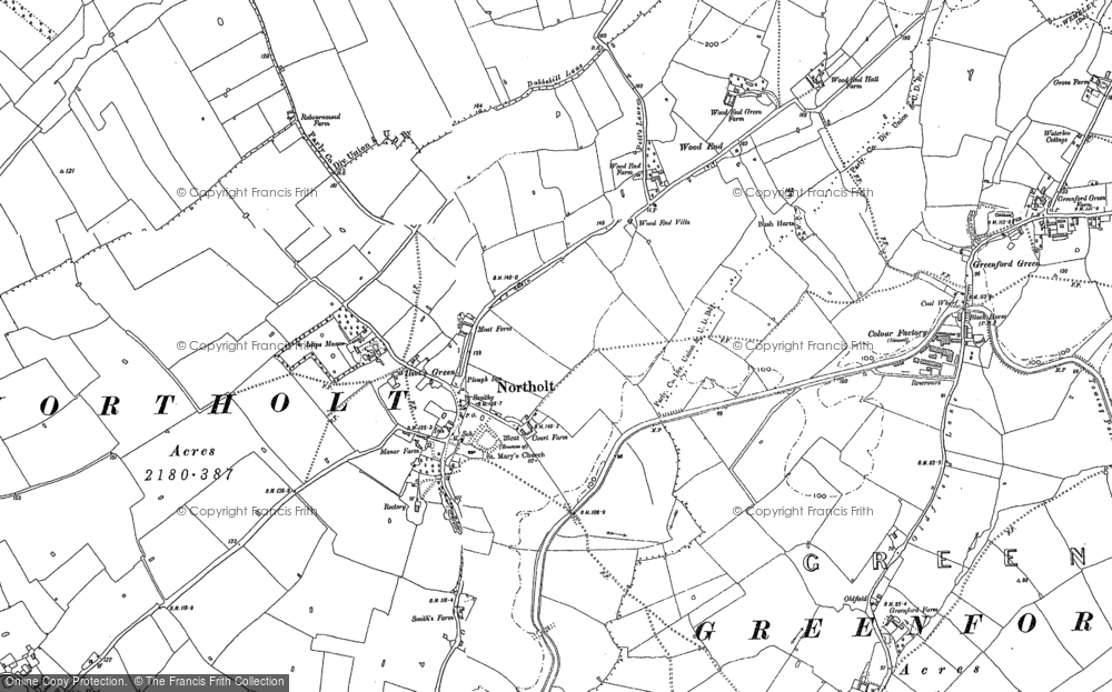 Old Map of Northolt, 1894 - 1895 in 1894