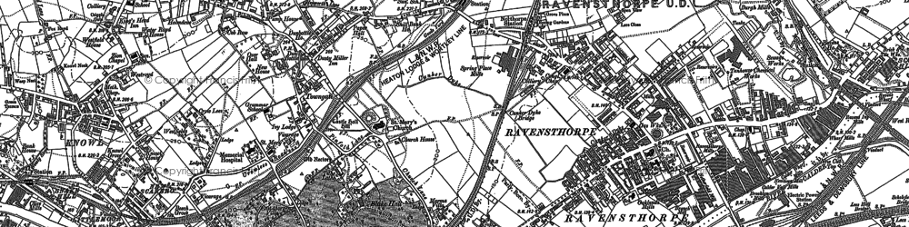 Old map of Northorpe in 1888