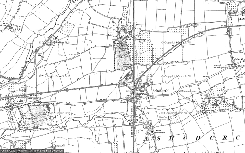 Old Map of Northway, 1900 - 1901 in 1900