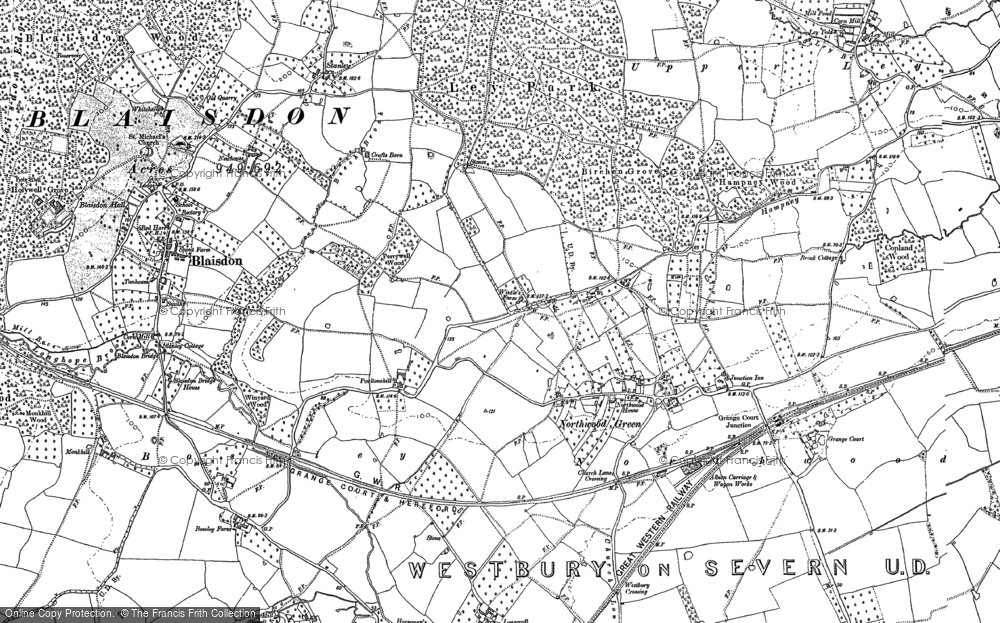 Old Map of Historic Map covering Ley Park in 1879