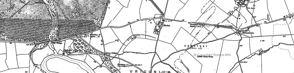 Old map of Norton in 1881