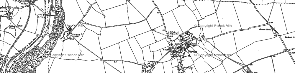 Old map of Norton in 1882