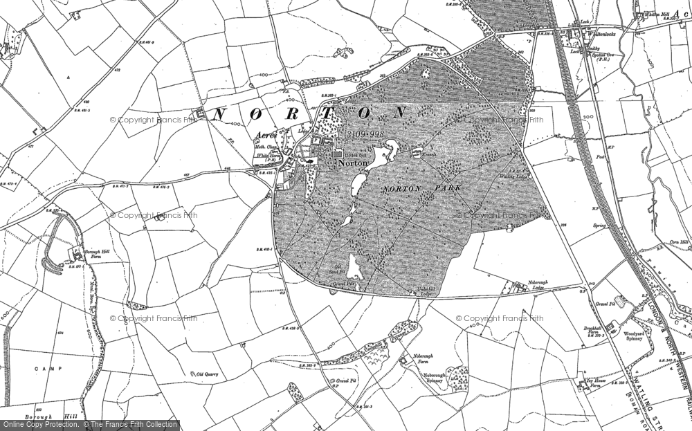 Old Map of Norton, 1883 - 1884 in 1883