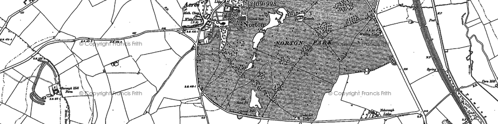 Old map of Norton in 1883