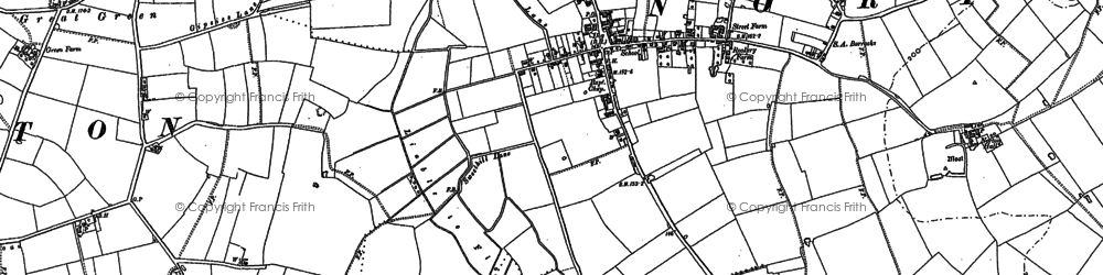 Old map of Norton in 1883