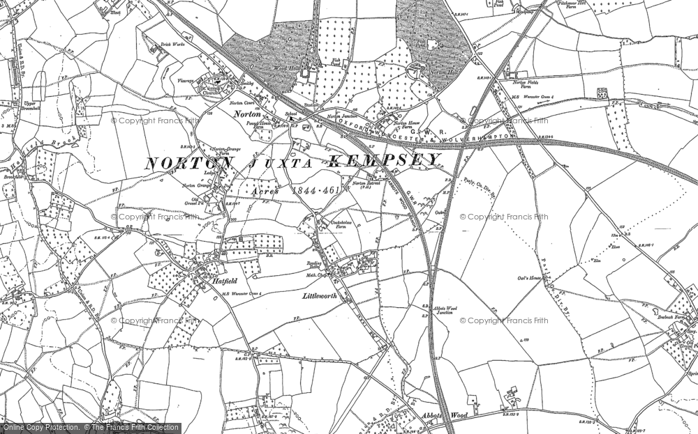 Old Map of Norton, 1884 in 1884