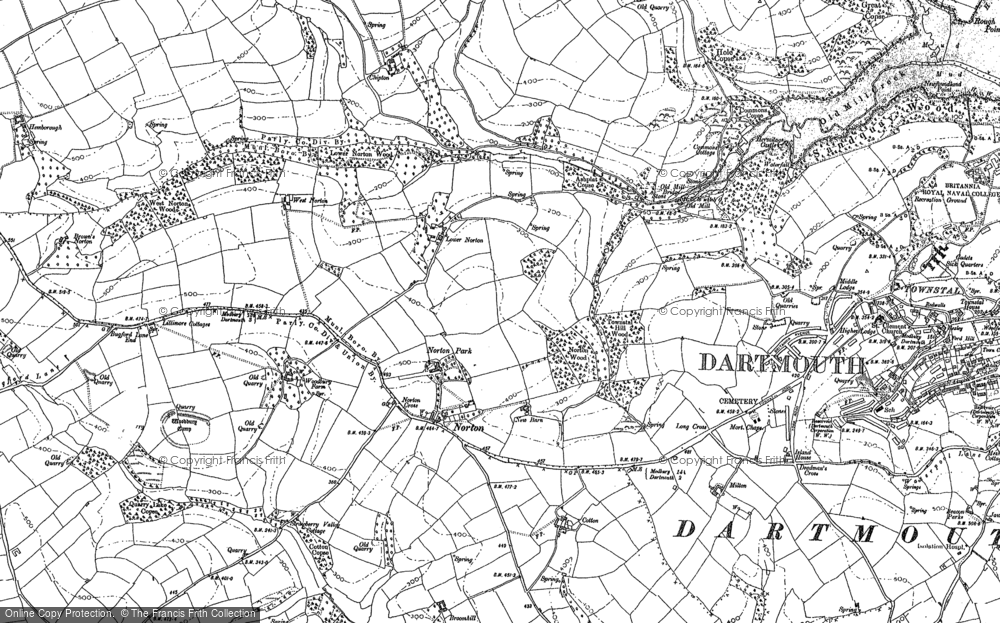 Old Map of Historic Map covering Chipton in 1885