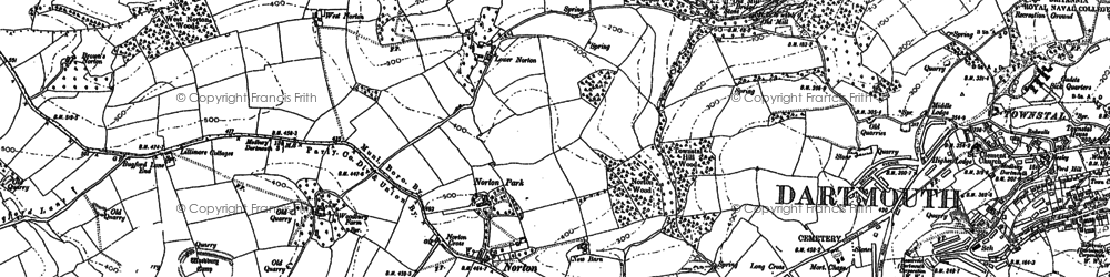 Old map of Bruckton in 1885
