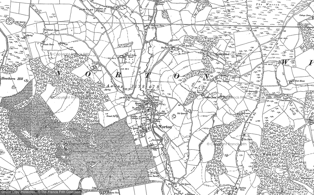 Old Map of Norton, 1887 - 1902 in 1887