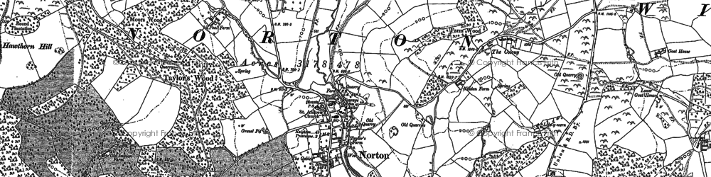 Old map of Norton in 1887